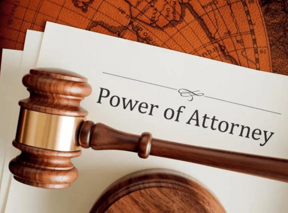 Power of Attorney document being notarized by a Huntington estate planning mobile notary for estate planning services in Suffolk County, NY.